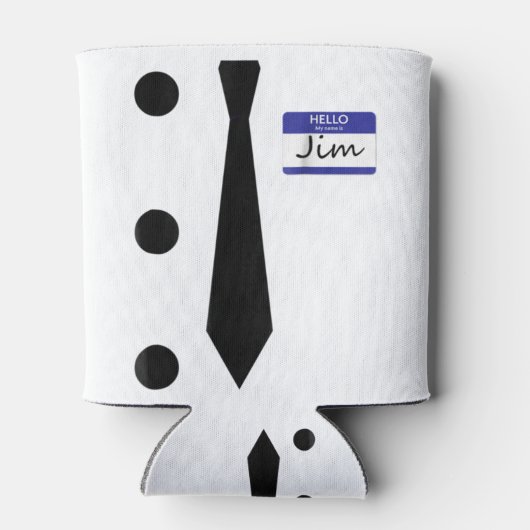 3 Hole Punch Jim Costume Easy Halloween T Shirt.pn Blikjeskoeler (Achterkant)