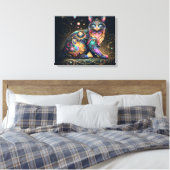 #3 Hond Abstract Canvas Afdruk (Insitu (Slaapkamer))