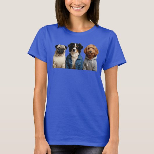 3 Honden Jassen T-shirt (Voorkant)