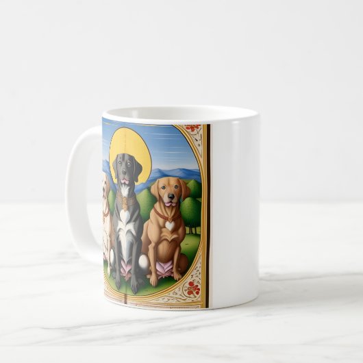 3 Honden Mok (Voorkant links)