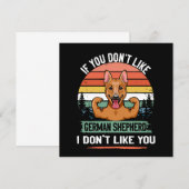 3 If You Don't Like German Shepherd I Don't Like Y Kaart (Voorkant / Achterkant)