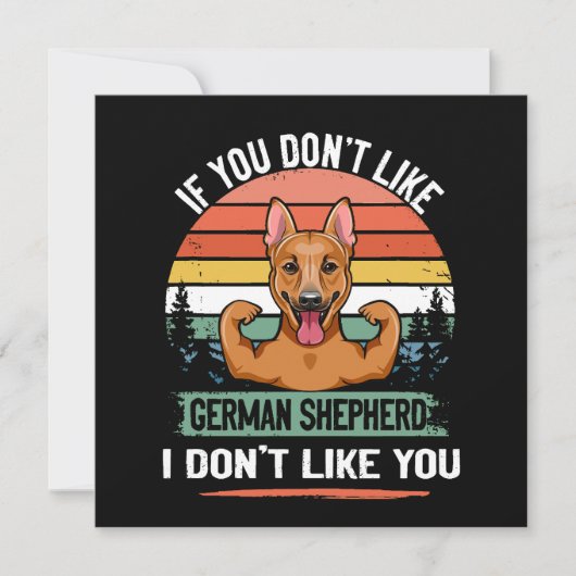 3 If You Don't Like German Shepherd I Don't Like Y Kaart (Voorkant)