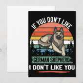 3 If You Don't Like German Shepherd I Don't Like Y Kaart (Voorkant / Achterkant)