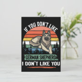 3 If You Don't Like German Shepherd I Don't Like Y Kaart (Staand voorkant)