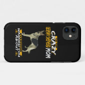 3 Ik ben de gekke Duitse herder mam iedereen Warne Case-Mate iPhone Case (Achterkant (horizontaal))