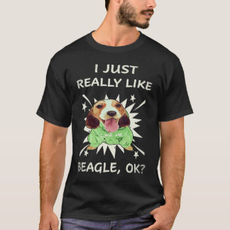 3 Ik vind Beagle gewoon echt leuk T-shirt