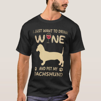 3 Ik wil gewoon wijn drinken en mijn das aaien T-shirt
