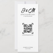 3 Image Photo Booth QR Code Wedding Save The Date (Achterkant)