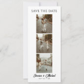 3 Image Photo Booth QR Code Wedding Save The Date (Voorkant)