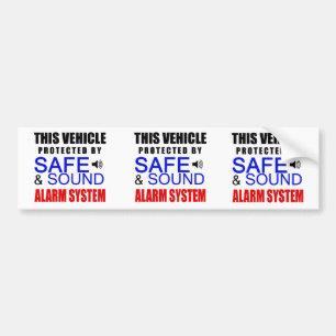 3 in 1 Fake Alarm System Sticker voor je auto!