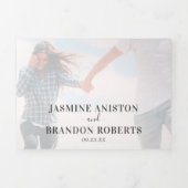 3-in-1-foto-overlay bruiloft drieluik uitnodiging (Cover)