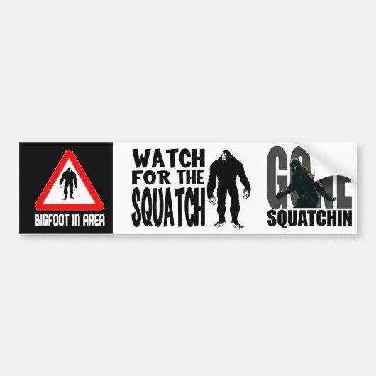 3-in-1 mini-Bumperstickers! Vierkant Bumpersticker (Voorkant)