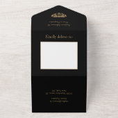 3-in-1 mot Tattoo Gotische bruiloft uitnodiging (Buitenkant)