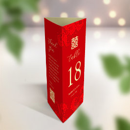 3 in 1 Table number, Menu & thank you card