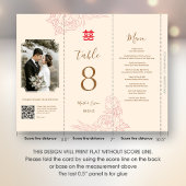 3 in 1 Tafelnummer, Menu & Afbeelding Kaart