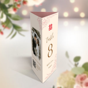 3 in 1 Tafelnummer, Menu & Afbeelding Kaart