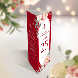 3 in 1 Tafelnummer, Menu & bedankkaart