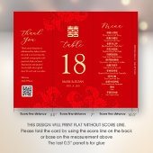 3 in 1 Tafelnummer, Menu & bedankkaart