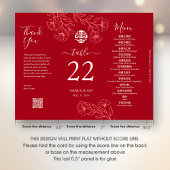 3 in 1 Tafelnummer, Menu & bedankkaart