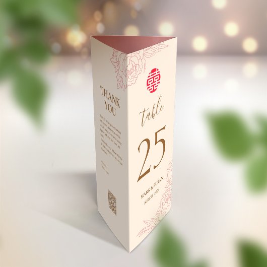 3 in 1 Tafelnummer, Menu & bedankkaart