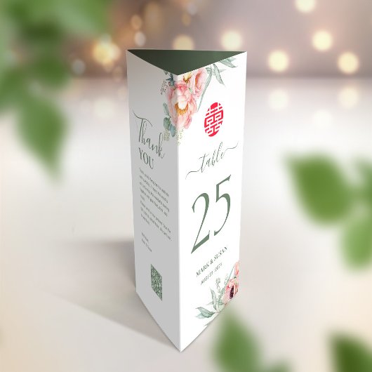 3 in 1 Tafelnummer, Menu & bedankkaart