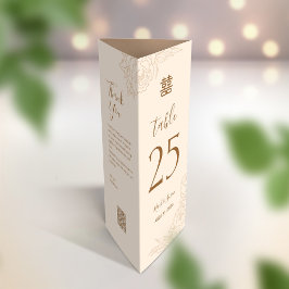 3 in 1 Tafelnummer, Menu & bedankkaart