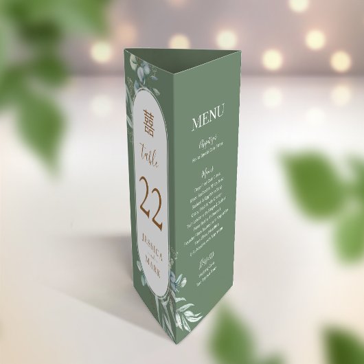 3 in 1 Tafelnummer, Menu & bedankkaart