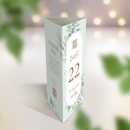 3 in 1 Tafelnummer, Menu & bedankkaart