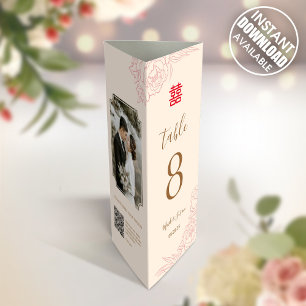 3 in 1 Tafelnummer, Menu & Fotokaart (Download) Poster