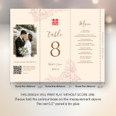 3 in 1 Tafelnummer, Menu & Fotokaart (Download) Poster