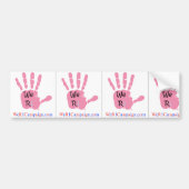 3-in-1 Wij R1 Campaign (roze) Bumperstickers (Voorkant)