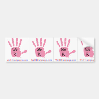 3-in-1 Wij R1 Campaign (roze) Bumperstickers