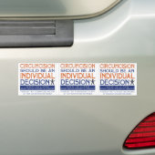 3 in plaats van "Individuele beslissing" sticker (Op auto)