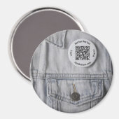 3 inch aangepaste knopmagneet magneet (Voorkant / Achterkant)