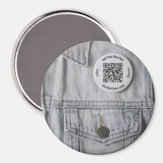 3 inch aangepaste knopmagneet magneet (Voorkant / Achterkant)