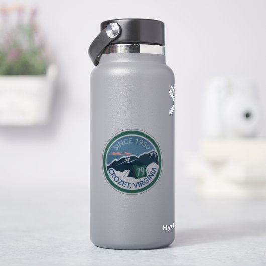 3-inch badge-Sticker Sticker (HydroFlask)