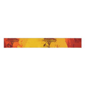 3-inch Grosgrain Ribbon African Safari Giraffe Sun Lint (Voorkant)