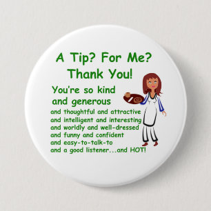 3-inch knop met een tip voor mij ronde button 7,6 cm