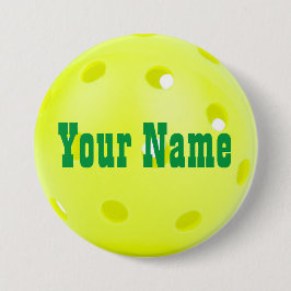 3-inch Pickleball Name Tag Button