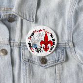 3-inch ronde Cruzin Cuzins Pin Button 7,6 Cm (In situ)