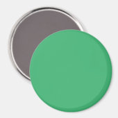 3 inch Ronde Fridge Magnet: Middelgroot Zee Groen. Magneet (Voorkant / Achterkant)