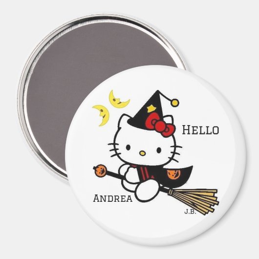 3-inch ronde naam magneet (Voorkant / Achterkant)