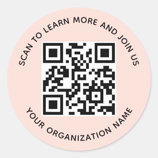 3 inch ronde QR-code stickers op maat bedrijf perz (Voorkant)