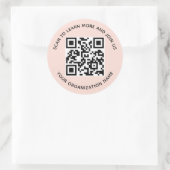 3 inch ronde QR-code stickers op maat bedrijf perz (Tas)