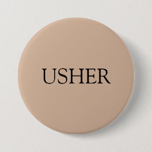 3-inch ronde Usher-pin Ronde Button 7,6 Cm