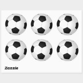 3 inch Ronde Voetbal Stickers naar Hand Schrijven  (Vel)