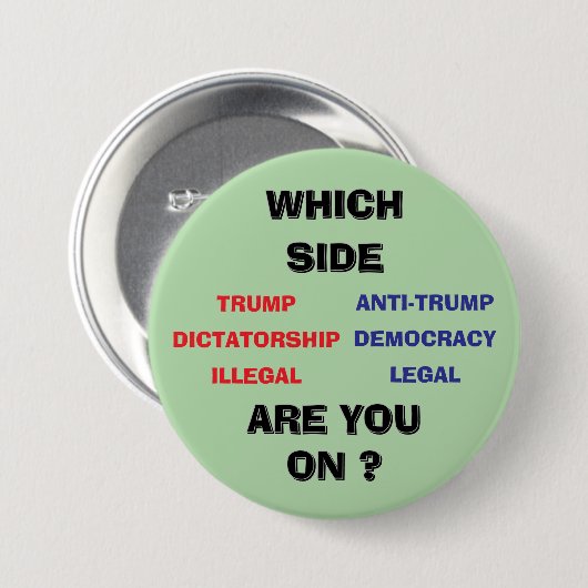 3 inch round Button (Voorkant /achterkant)