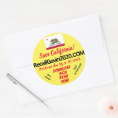 3-inch terugroepstickers ronde sticker (Envelop)