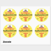 3-inch terugroepstickers ronde sticker (Vel)