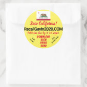 3-inch terugroepstickers ronde sticker (Tas)